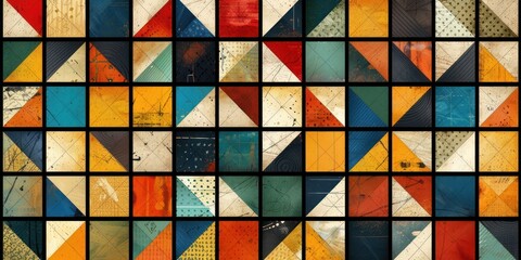 Vibrant Mosaic of Kaleidoscopic Colors