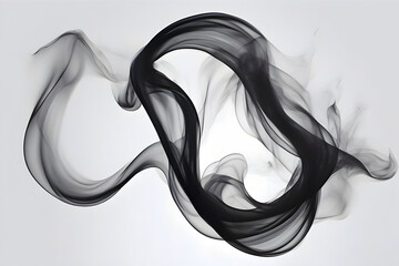 Abstract elegance flow forming an asymmetrical shape. 