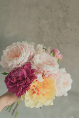 bouquet of peony