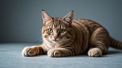 portrait of a cute cat animal