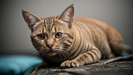 portrait of a cute cat animal