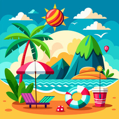 summer beach background