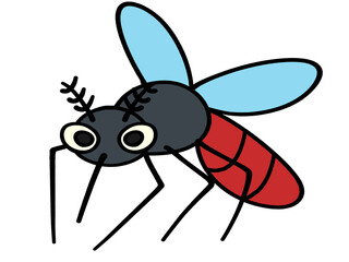かわいい蚊のイラスト素材