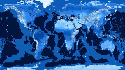 5g global density map in blue tone for slack communication network monitoring and analysis