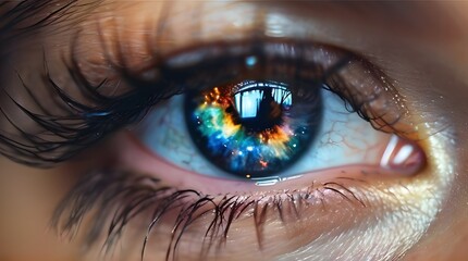 Naklejka premium eye of the person