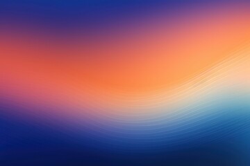 Indigo orange wave template empty space rough grainy noise grungy texture color gradient rough abstract background shine bright light and glow