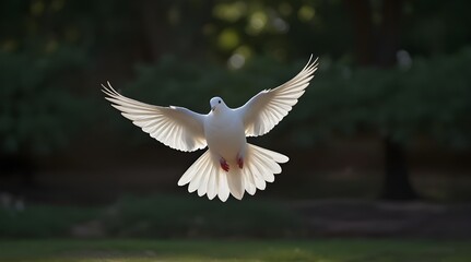 Obraz premium white dove couple