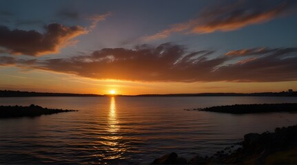Obraz premium Sunset panorama