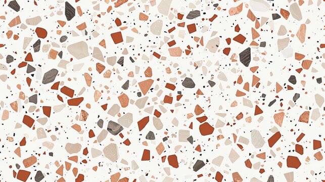terrazzo seamless pattern. granite stone background for interior design. floor texture.