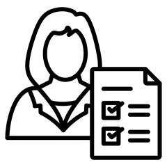 Personal Assessment  Icon Element For Design