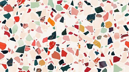terrazzo seamless pattern. granite stone background for interior design. floor texture.