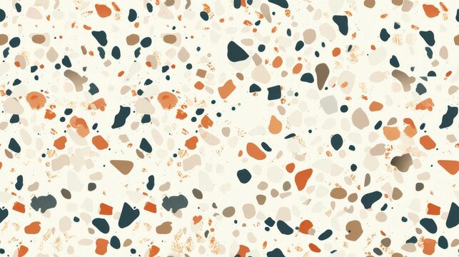 terrazzo seamless pattern. granite stone background for interior design. floor texture.
