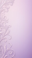 Lavender soft pastel color background parchment with a thin barely noticeable floral ornament, wallpaper copy space, vintage design blank 