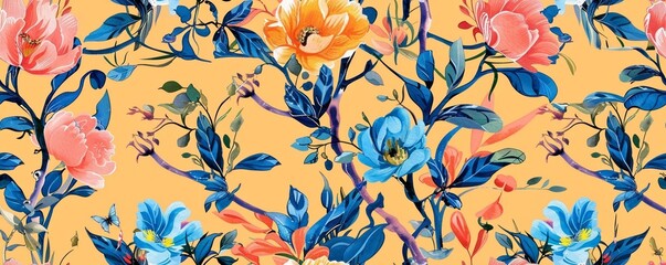 Seamless Pattern of Watercolor