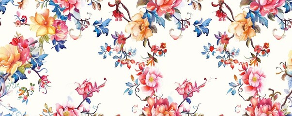 Seamless Pattern of Watercolor