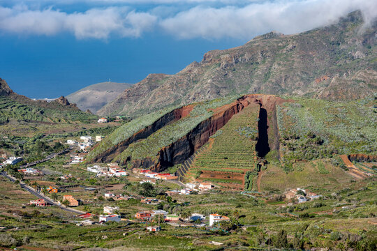 Spain, Canary Islands, El Palmar, Village in Teno Mountains