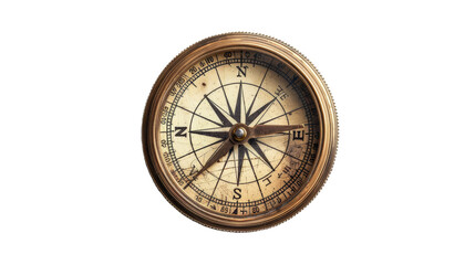 Realistic Compass on transparent background