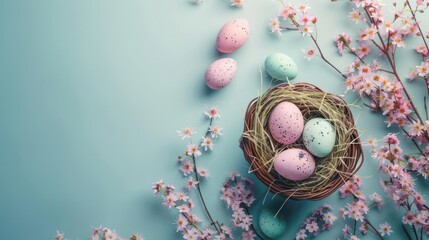 Elegant Easter Basket with Duckling Design