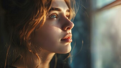 Exploring Mental Health and Memory Through the Thoughts of a Young Woman. Concept Mental Health, Memory, Young Woman, Exploration, Personal Growth