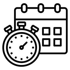 Deadline  Icon Element For Design