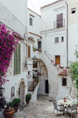 Cute cozy corner in the old town. Sperlonga, Lazio, Italy. 
