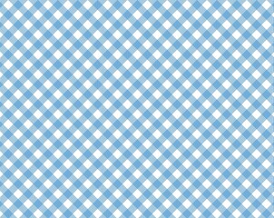 Karomuster - Tischdecke blau und weiß