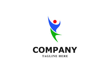 Fototapeta premium sports community icon modern logo