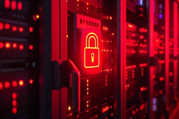 Obraz premium Employ stringent data encryption and antivirus measures to safeguard privacy and enhance network security.