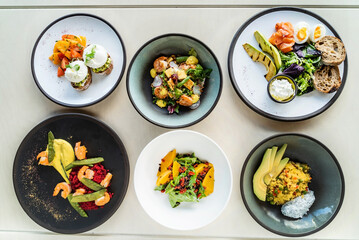 gourmet set in the restaurant