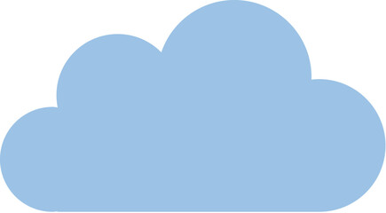 Cloud icon with flat design