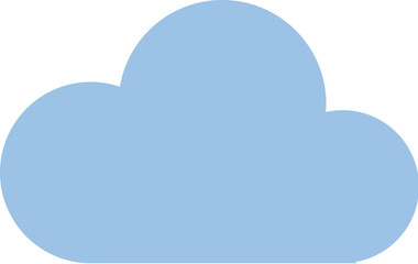 Cloud icon with flat design