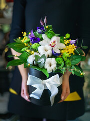 nice bouquet in the hands