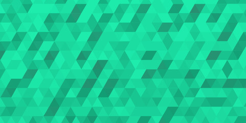 Green vector digital technology polygon pattern background .Abstract modern geometric low poly pattern .green polygon mosaic technology background design .