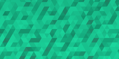Green vector digital technology polygon pattern background .Abstract modern geometric low poly pattern .green polygon mosaic technology background design .