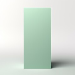Mint Green tall product box copy space is isolated against a white background for ad advertising sale alert or news blank copyspace for design text photo 