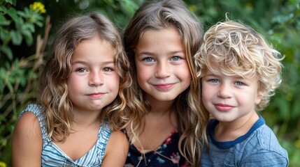  Peaceful Mother's Day Moments, Honest Families, Beautiful Young Mothers Embrace Her Cute Children with Deep Love, Share Laughter and Smile, Cherish Intimate Family Ties in Warm Leisure Time
