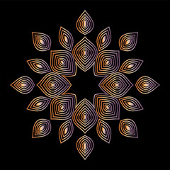 mandala art for design vintage decoration, book cover, motif, Ethnic design, ornament, background