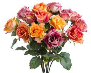 Bouquet of roses Isolated on Transparent Background