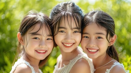  Peaceful Mother's Day Moments, Honest Families, Beautiful Young Mothers Embrace Her Cute Children with Deep Love, Share Laughter and Smile, Cherish Intimate Family Ties in Warm Leisure Time
