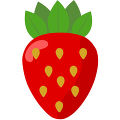 strawberry isolated on white