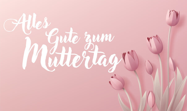 Mothers Day German Alles Gute Zum Muttertag Design