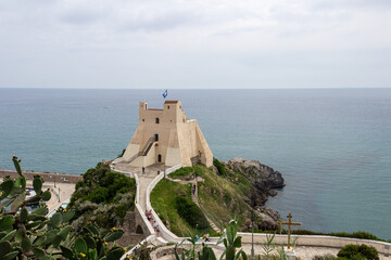 Panoramic view of Torre Truglia Sperlonga, Lazio, Italy. Famous tourist destination in Riviera de...