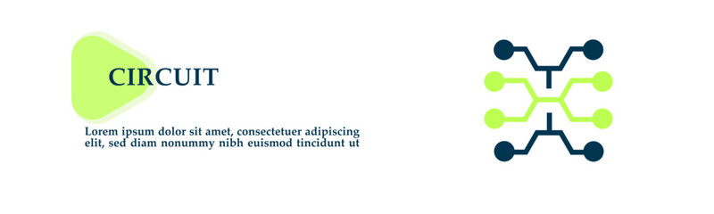 Circuit icon on vector illustration concept. For background presentation, infographics, promotion or web banner graphics. 