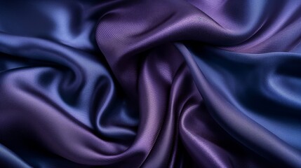 High-quality image showcasing the elegance of a textured satin fabric with a rich purple gradient