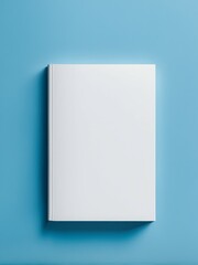 book on blue background