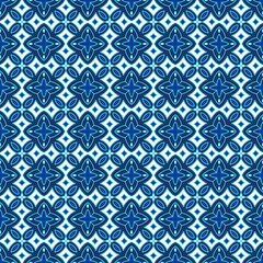blue white traditional turkish colorful embroidery tiles thai fabric textile seamless pattern carpet design