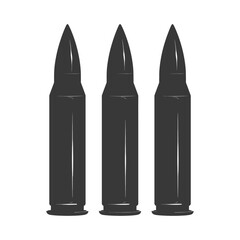 Silhouette bullets black color only