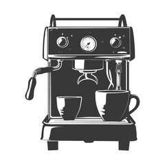Silhouette Brewing coffee machine black color only