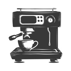 Silhouette Brewing coffee machine black color only