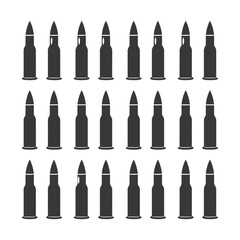 Silhouette bullets black color only